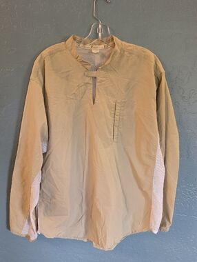Railriders Beige Pullover Shirt with Contrast Side Panels